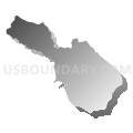 Census Tract 5119.09, Santa Clara County, California (Gray Gradient Fill with Shadow)