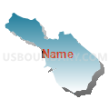 Census Tract 5119.09, Santa Clara County, California (Blue Gradient Fill with Shadow)