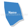 Census Tract 5043.22, Santa Clara County, California (Solid Fill with Shadow)