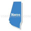 Census Tract 5120.47, Santa Clara County, California (Solid Fill with Shadow)