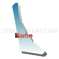 Census Tract 5043.18, Santa Clara County, California (Blue Gradient Fill with Shadow)