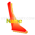 Census Tract 5043.18, Santa Clara County, California (Bright Blending Fill with Shadow)