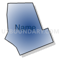 Census Tract 5125.08, Santa Clara County, California (Radial Fill with Shadow)