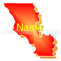 Census Tract 5135, Santa Clara County, California (Bright Blending Fill with Shadow)