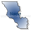Census Tract 5135, Santa Clara County, California (Radial Fill with Shadow)