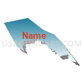 Census Tract 5033.27, Santa Clara County, California (Blue Gradient Fill with Shadow)