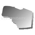 Census Tract 5125.03, Santa Clara County, California (Gray Gradient Fill with Shadow)
