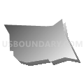 Census Tract 5032.08, Santa Clara County, California (Gray Gradient Fill with Shadow)