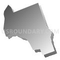Census Tract 5125.09, Santa Clara County, California (Gray Gradient Fill with Shadow)