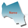 Census Tract 5125.09, Santa Clara County, California (Blue Gradient Fill with Shadow)