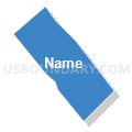 Census Tract 5123.11, Santa Clara County, California (Solid Fill with Shadow)