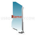 Census Tract 5120.45, Santa Clara County, California (Blue Gradient Fill with Shadow)