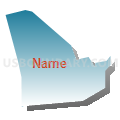 Census Tract 5033.13, Santa Clara County, California (Blue Gradient Fill with Shadow)