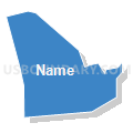 Census Tract 5033.13, Santa Clara County, California (Solid Fill with Shadow)