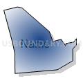 Census Tract 5033.13, Santa Clara County, California (Radial Fill with Shadow)