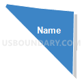 Census Tract 5085.04, Santa Clara County, California (Solid Fill with Shadow)
