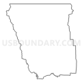 Census Tract 101, Mendocino County, California (Light Gray Border)