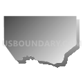 Census Tract 93.30, Sacramento County, California (Gray Gradient Fill with Shadow)