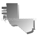 Census Tract 54, San Diego County, California (Gray Gradient Fill with Shadow)