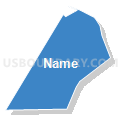 Census Tract 99.05, San Bernardino County, California (Solid Fill with Shadow)
