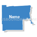 Census Tract 91.17, San Bernardino County, California (Solid Fill with Shadow)