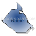 Census Tract 251, San Bernardino County, California (Radial Fill with Shadow)