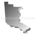 Census Tract 92.01, San Bernardino County, California (Gray Gradient Fill with Shadow)