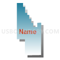 Census Tract 104.22, San Bernardino County, California (Blue Gradient Fill with Shadow)