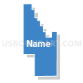 Census Tract 104.22, San Bernardino County, California (Solid Fill with Shadow)