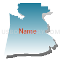 Census Tract 92.02, San Bernardino County, California (Blue Gradient Fill with Shadow)