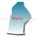 Census Tract 70, San Bernardino County, California (Blue Gradient Fill with Shadow)