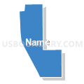 Census Tract 20.14, San Bernardino County, California (Solid Fill with Shadow)