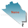 Census Tract 1.16, San Bernardino County, California (Blue Gradient Fill with Shadow)
