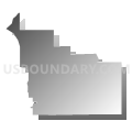 Census Tract 87.03, San Bernardino County, California (Gray Gradient Fill with Shadow)