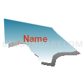 Census Tract 1.03, San Bernardino County, California (Blue Gradient Fill with Shadow)