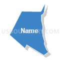 Census Tract 45.04, San Bernardino County, California (Solid Fill with Shadow)