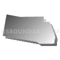 Census Tract 100.13, San Bernardino County, California (Gray Gradient Fill with Shadow)
