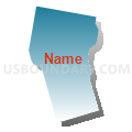 Census Tract 100.21, San Bernardino County, California (Blue Gradient Fill with Shadow)