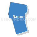 Census Tract 100.21, San Bernardino County, California (Solid Fill with Shadow)