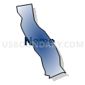 Census Tract 308.10, El Dorado County, California (Radial Fill with Shadow)