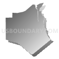 Census Tract 304.01, El Dorado County, California (Gray Gradient Fill with Shadow)