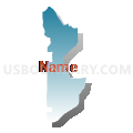 Census Tract 305.02, El Dorado County, California (Blue Gradient Fill with Shadow)