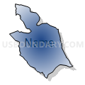 Census Tract 310, El Dorado County, California (Radial Fill with Shadow)