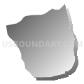 Census Tract 308.03, El Dorado County, California (Gray Gradient Fill with Shadow)