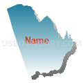 Census Tract 307.04, El Dorado County, California (Blue Gradient Fill with Shadow)