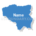 Census Tract 314.04, El Dorado County, California (Solid Fill with Shadow)