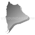 Census Tract 309.02, El Dorado County, California (Gray Gradient Fill with Shadow)
