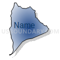 Census Tract 309.02, El Dorado County, California (Radial Fill with Shadow)