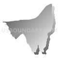 Census Tract 308.04, El Dorado County, California (Gray Gradient Fill with Shadow)