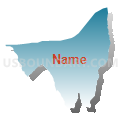 Census Tract 308.04, El Dorado County, California (Blue Gradient Fill with Shadow)